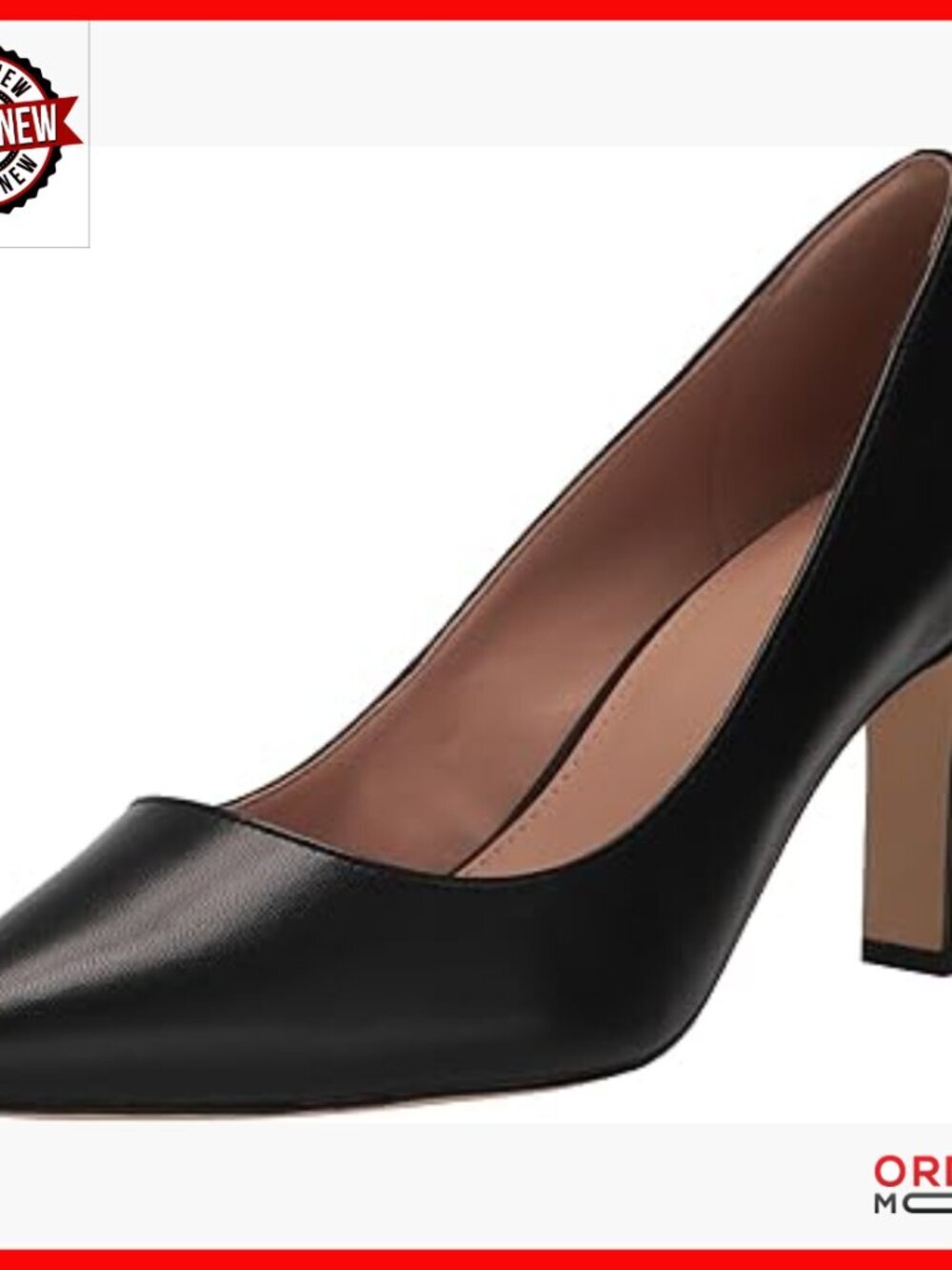 75mm High Heel Pump Round Toe Dress Shoes Comfort Cushioning